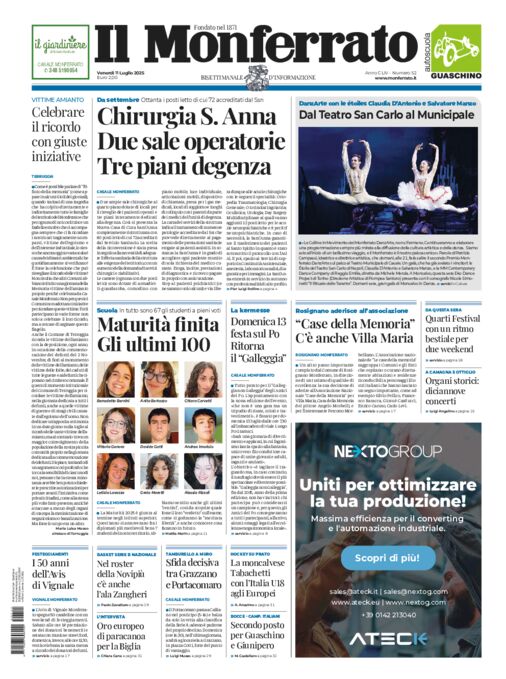 Il Monferrato - Edizione 52 del 11/07/2025